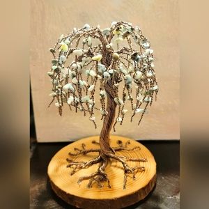 Wire gemstone tree